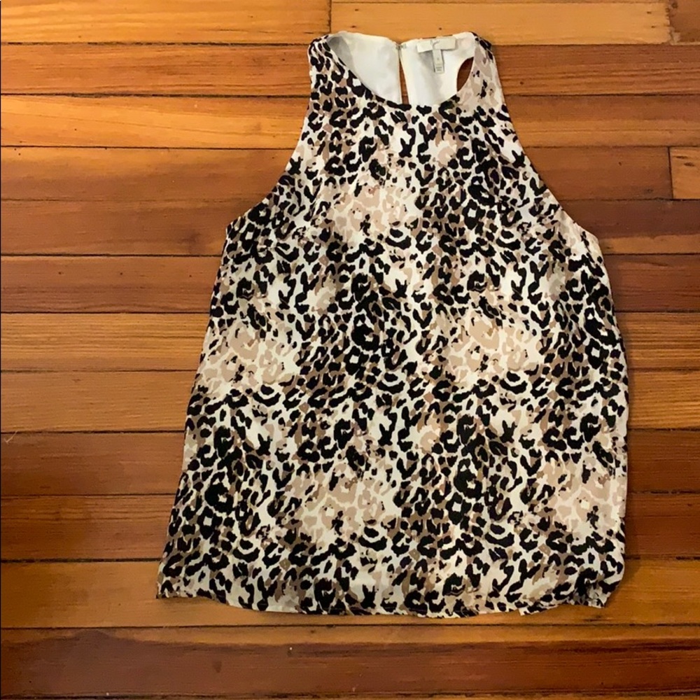 Patterned tank top blouse